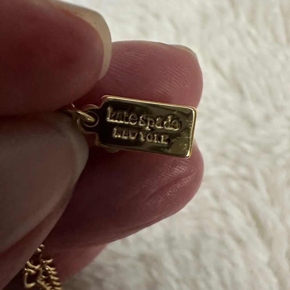 Kate Spade Jazz Things Up Pave Black Cat Necklace and Earrings - Picture 5 of 6